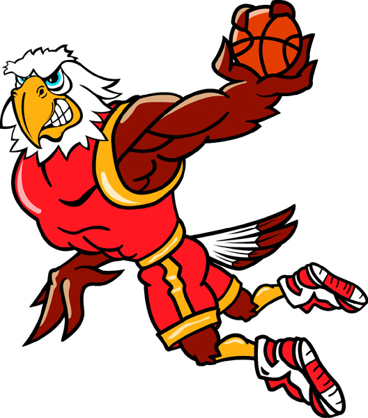 Eagle Mascot Basketball