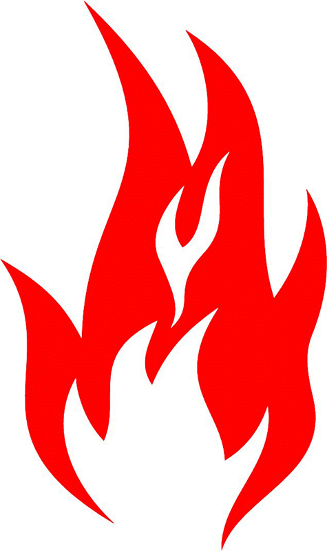 fire_01 Classic Fire Flames Graphic Flame Decal