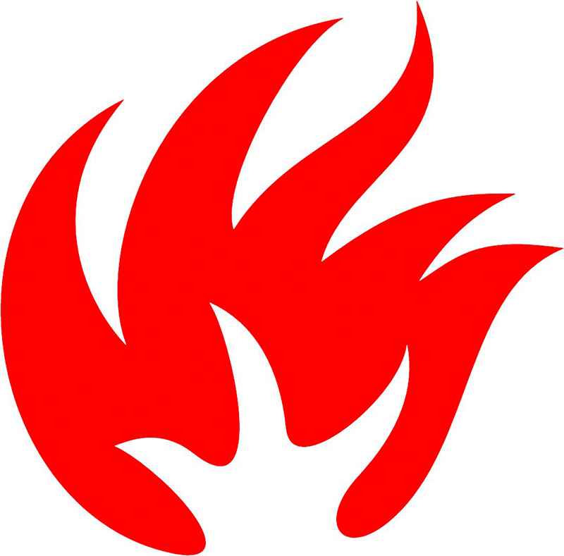 fire_10 Classic Fire Flames Graphic Flame Decal