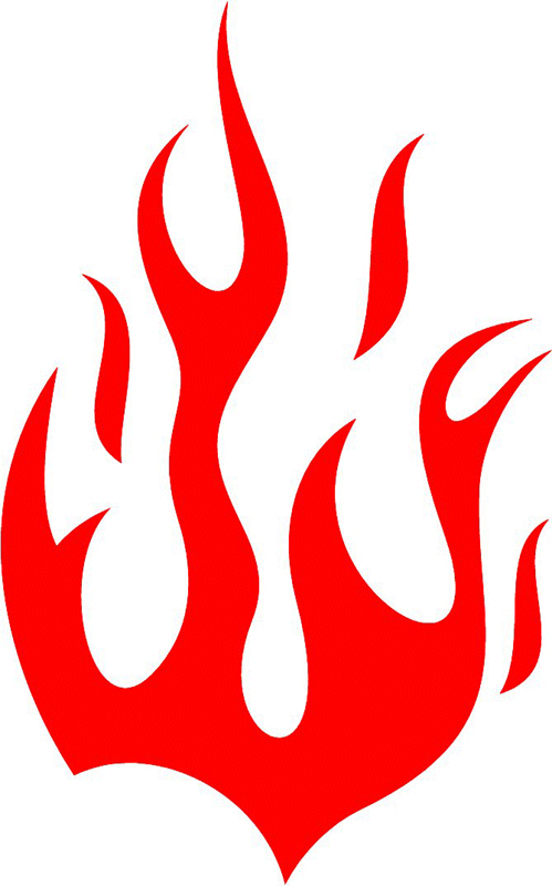 fire_17 Classic Fire Flames Graphic Flame Decal