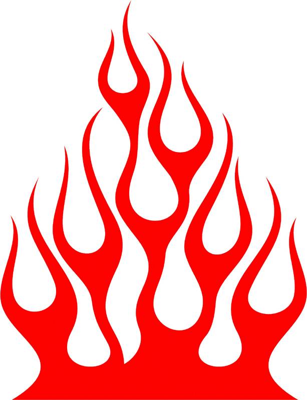 hood_04 Hood Flame Graphic Flame Decal