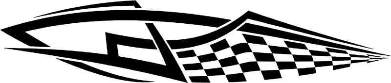 rt_105 Racing Tribal Graphic Flame Decal