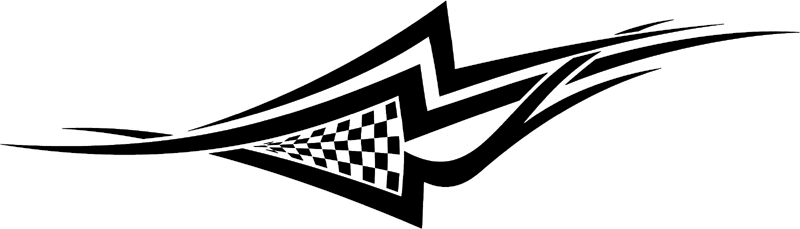 rt_106 Racing Tribal Graphic Flame Decal