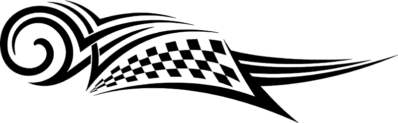 rt_199 Racing Tribal Graphic Flame Decal