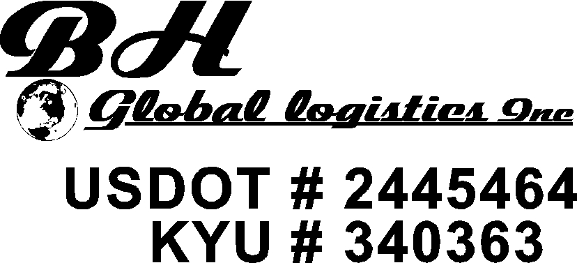 Custom Logo Sign Design BH-Logistics-new-Layout Decal Sticker made to your Specifications by your Sign Specialist