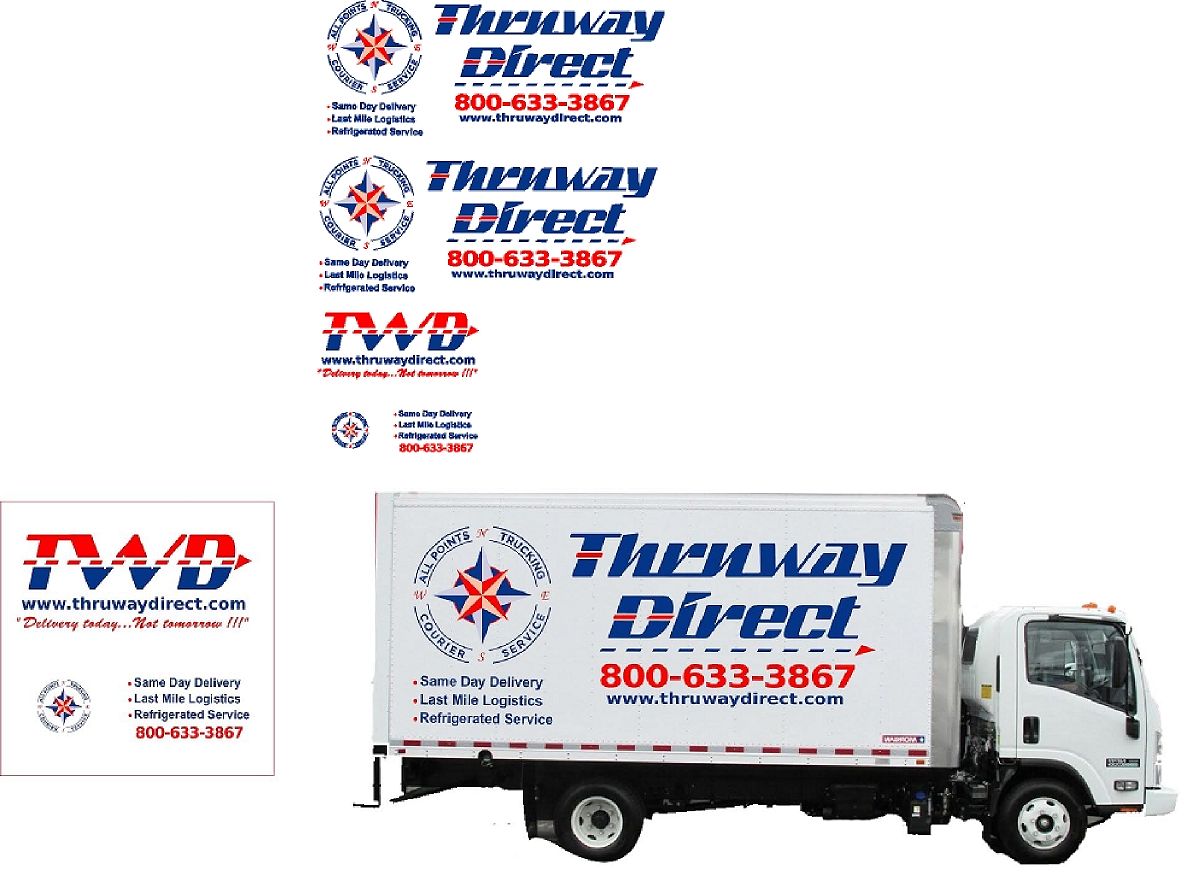 Custom Logo Sign Design Thruway-Direct-All-Points Decal Sticker made to your Specifications by your Sign Specialist