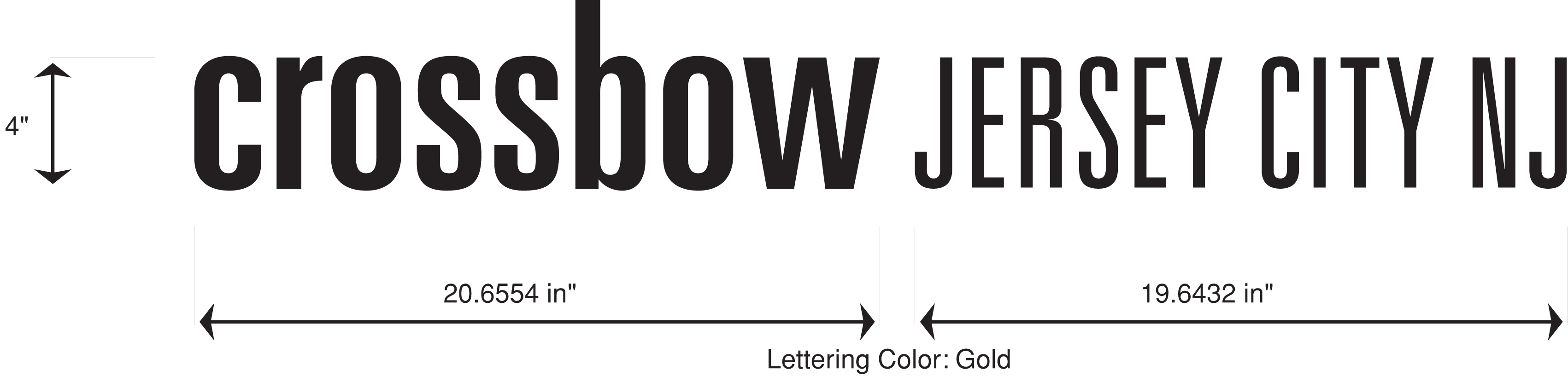 Custom Logo Sign Design crossbow Decal Sticker made to your Specifications by your Sign Specialist