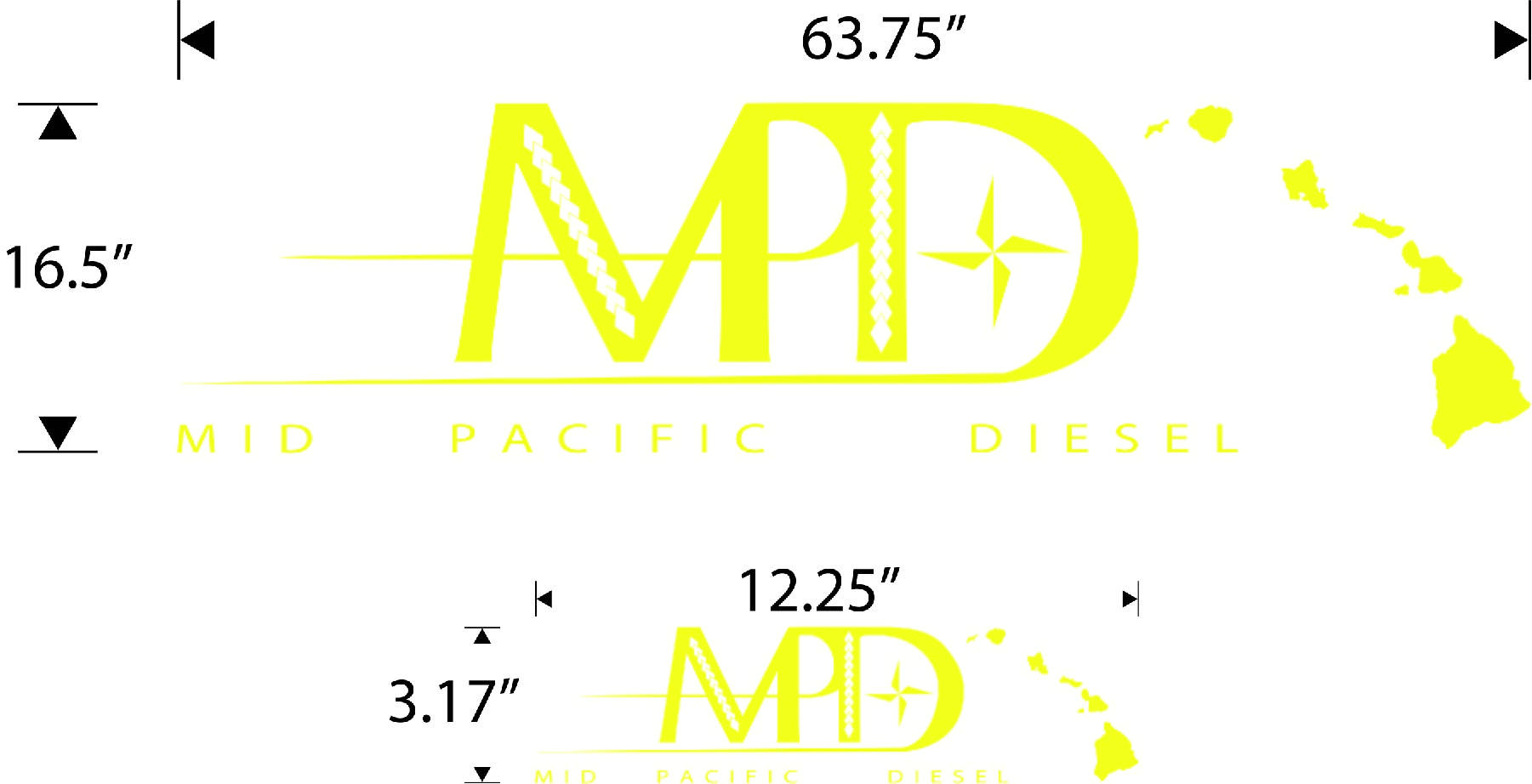 Custom Logo Sign Design mpd_logo Decal Sticker made to your Specifications by your Sign Specialist