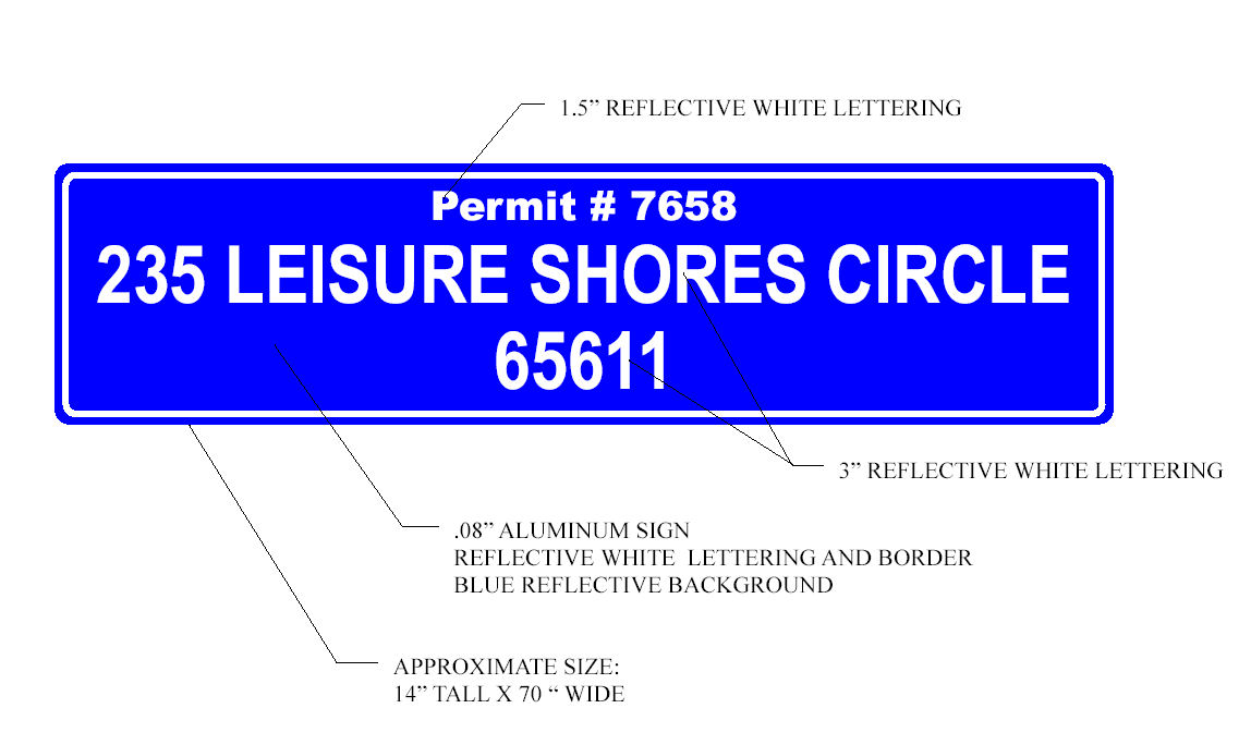 Custom Logo Sign Design permit7658 Decal Sticker made to your Specifications by your Sign Specialist