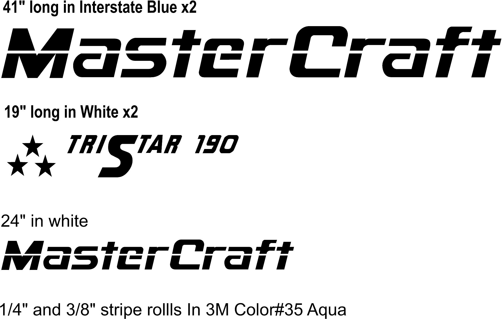 Custom Logo Sign Design tri-star190 Decal Sticker made to your Specifications by your Sign Specialist