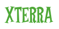 Rendering "XTERRA" using Cooper Latin