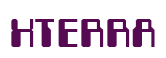 Rendering "XTERRA" using Computer Font
