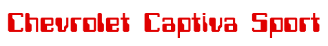 Rendering "Chevrolet Captiva Sport" using Computer Font
