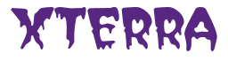 Rendering "XTERRA" using Creeper
