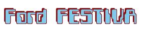 Rendering -Ford FESTIVA - using Computer Font