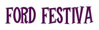 Rendering -Ford FESTIVA - using Cooper Latin