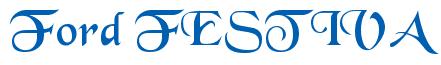 Rendering -Ford FESTIVA - using Black Chancery