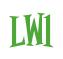 Rendering "LW1" using Cooper Latin