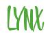 Rendering "LYNX" using Bean Sprout