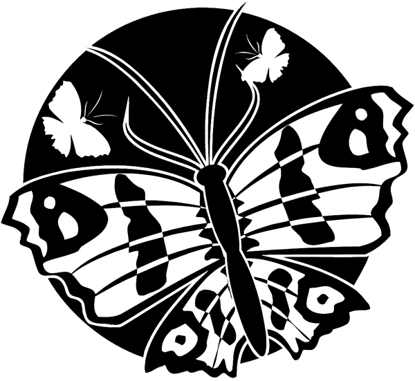 Beautiful butterfly vinyl decal. Customize on line.      Animals Insects Fish 004-1040  