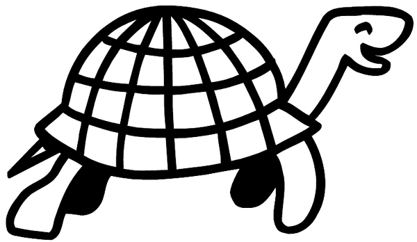 Happy turtle vinyl sticker. Customize on line.      Animals Insects Fish 004-1102  