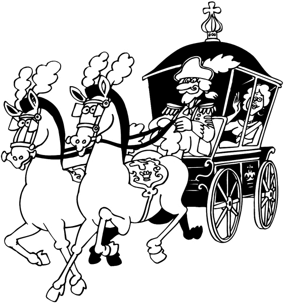 Horse and carriage vinyl sticker. Customize on line.     Autos Cars and Car Repair 060-0448  