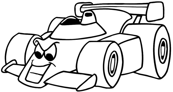 Tough little race car vinyl sticker. Customize on line.      Autos Cars and Car Repair 060-0456  