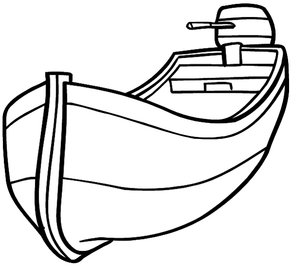 Small motorboat vinyl sticker. Customize on line.  Boats Shipping 013-0183  