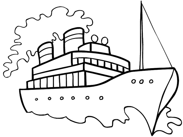 Steamship drawing vinyl sticker. Customize on line.       Boats Shipping 013-0189  