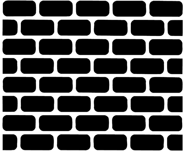Brick wall vinyl sticker. Customize on line.       Bricklayers014-0040  