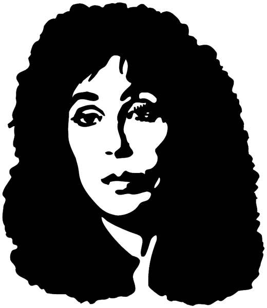 Cher vinyl sticker. Customize on line.      Cinemas Films Videos 022-0097  