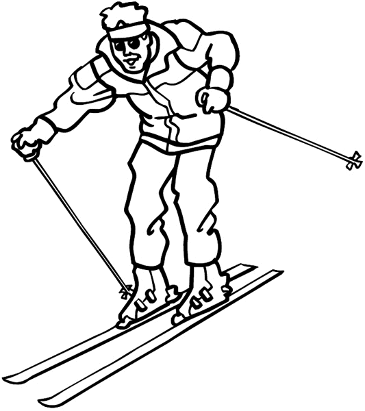 Snow skier vinyl sticker. Personalize on line. Vacations Trips Attractions 051-0328