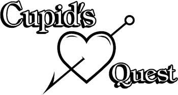 'Cupid's Quest' boat lettering vinyl graphic sticker. GA01V010
