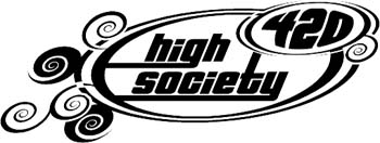 'High Society' boat lettering vinyl decal customized on line. GA01V101