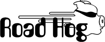 'Road Hog' boat lettering graphic sticker customized on line. GA01V174