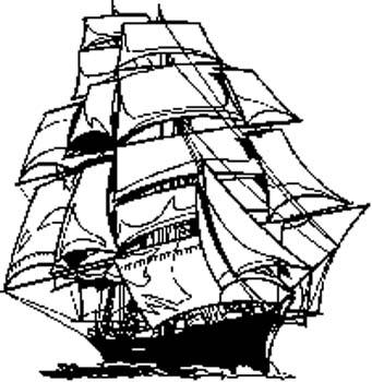 7  Large sail ship vinyl decal customized on line. 