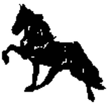 cowboy11- Walking horse silhouette vinyl decal customized on line. 