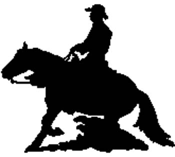 cowboy22 - Cowboy and horse silhouette vinyl decal customized on line. 