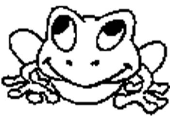 decal29 - Cartoon Frog vinyl decal customize on line.
