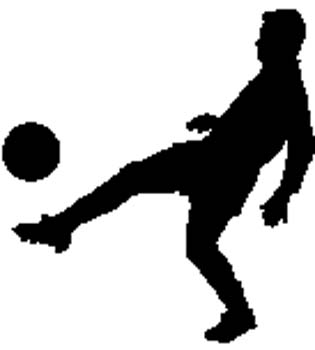 Soccer Player Silhouette vinyl decal customized on line. sports10 