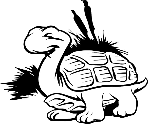 Toon Turtle vinyl sticker. Customize on line. animals04 cute turtle
