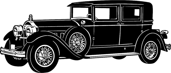 Antique Roadster vinyl graphic sticker. Personalize on line. antique_cars05