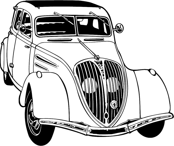 Awesome Antique Car vinyl sticker. Customize on line. antique_cars26