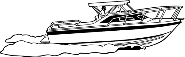 Motor Boat graphic sticker. Customize on line. boats06 boat decal
