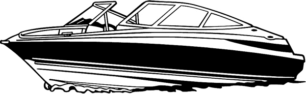 Motor Boat vinyl sticker. Customize on line. boats07 fishing boat speed boat