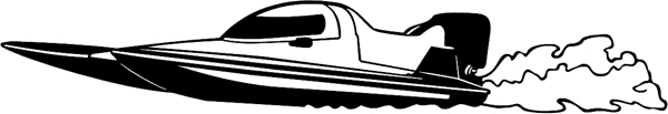 boats10 Racing boat graphic decal. Personalize on line. 