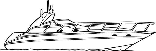 Yacht vinyl sticker. Customize on line. boats26 yacht