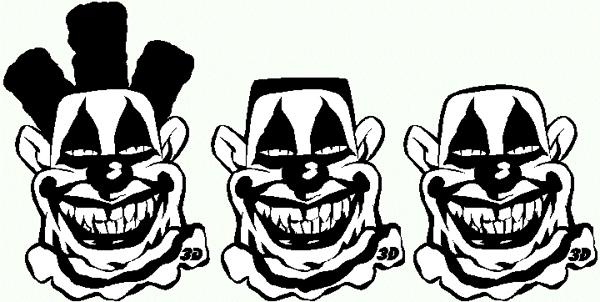 clown06  Larry Curly and Moe Clown decals. Personalize on line. 