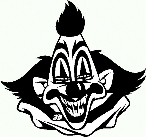 SignSpecialist.com – General Decals - clown vinyl decal. Customize on line.