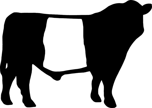 Bull silhouette vinyl graphic sticker. Customize on line. cowboy_up103